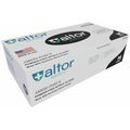 Altor Safety Nitrile Disposable Gloves, 6 mil Palm, Nitrile, Powder-Free, M, 100 PK, Black 30130B